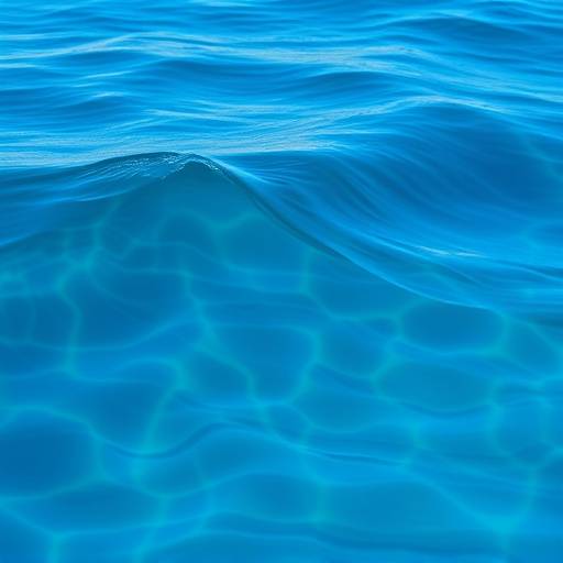 Abstract image of a calm blue wave, representing tranquility and overcoming anxiety